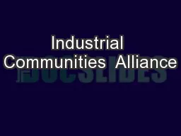 Industrial Communities  Alliance