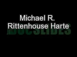 Michael R. Rittenhouse Harte