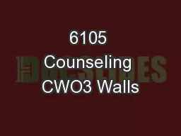 6105 Counseling CWO3 Walls