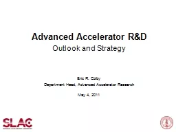 Advanced Accelerator R&D