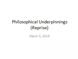 Philosophical Underpinnings