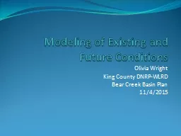 Modeling of Existing and