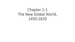 Chapter 1-1 The New Global World,