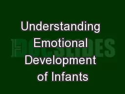Understanding Emotional Development of Infants