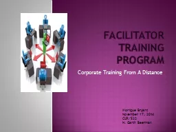 Facilitator  Training Program
