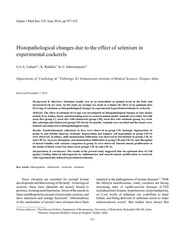 Histopathological changes due to the effect of seleniu