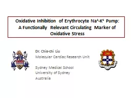 Oxidative Inhibition of Erythrocyte Na