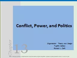 Conflict, Power, and Politics