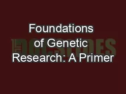 Foundations of Genetic Research: A Primer
