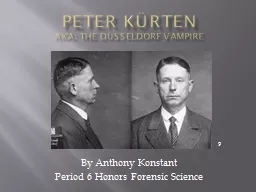 Peter  Kürten AKA : The Düsseldorf Vampire
