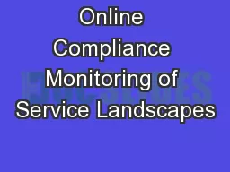 Online Compliance Monitoring of Service Landscapes
