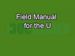 Field Manual for the U