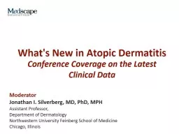 What's New in Atopic Dermatitis