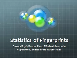 Statistics of Fingerprints