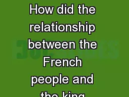 National assembly How did the relationship between the French people and the king change