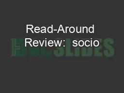 Read-Around Review:  socio