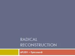 Radical Reconstruction APUSH – Spiconardi