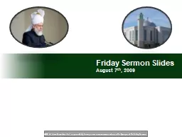 Friday Sermon Slides August 7