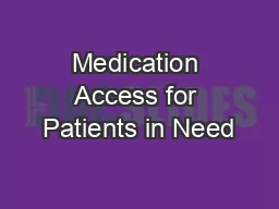 Medication Access for Patients in Need