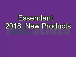 Essendant  2018  New Products