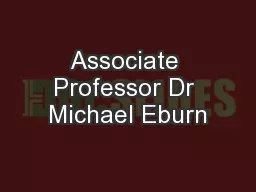 Associate Professor Dr Michael Eburn