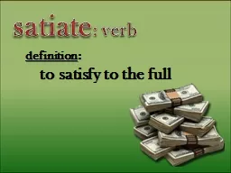 satiate : verb definition