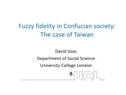Fuzzy fidelity in Confucian society: The case of Taiwan