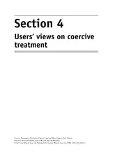 Section  Users views on coercive treatment Coercive Tr