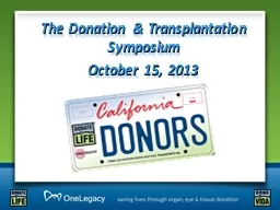 The Donation & Transplantation Symposium