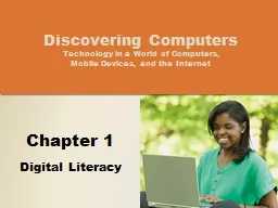 Objectives Overview Discovering Computers: Chapter 1