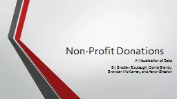 Non-Profit Donations A Visualization of Data