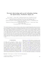 Tectonic shortening and coeval volcanism during the Qu