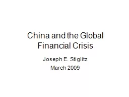 China  and the Global Financial Crisis