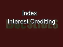Index  Interest Crediting