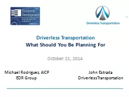 Driverless Transportation