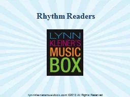 Rhythm Readers lynnkleinersmusicbox.com
