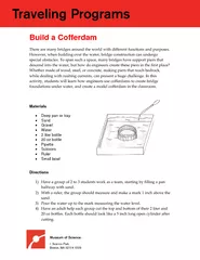 Build a Cofferdam Materials Deep pan or tray Sand Grav