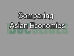 Comparing Asian Economies