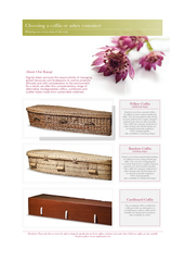 Choosing a coffin or ashes container Helping you every