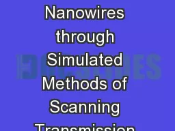 Analysis of Al x Ga 1-x N Nanowires through Simulated Methods of Scanning Transmission