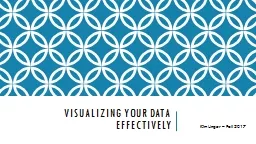Visualizing your data effectively