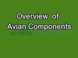 Overview  of Avian Components