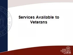 Services Available to Veterans