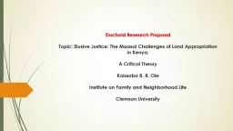 Doctoral Research Proposal