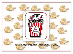 2013 Scout Popcorn campaign review