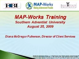 MAP-Works Training Southern Adventist University