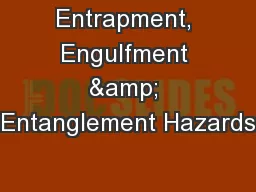 Entrapment, Engulfment & Entanglement Hazards