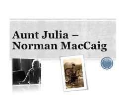 Aunt Julia – Norman  MacCaig