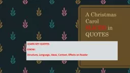 A Christmas Carol SLICED