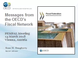 Messages from the OECD’s    Fiscal Network